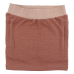 Fanny koňaková jemne trblietavá suknička s krémovým lemom v páse  | Small Rags